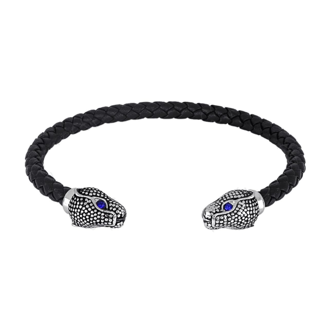 Βραχιόλι Από Δέρμα Και Ατσάλι TU29903