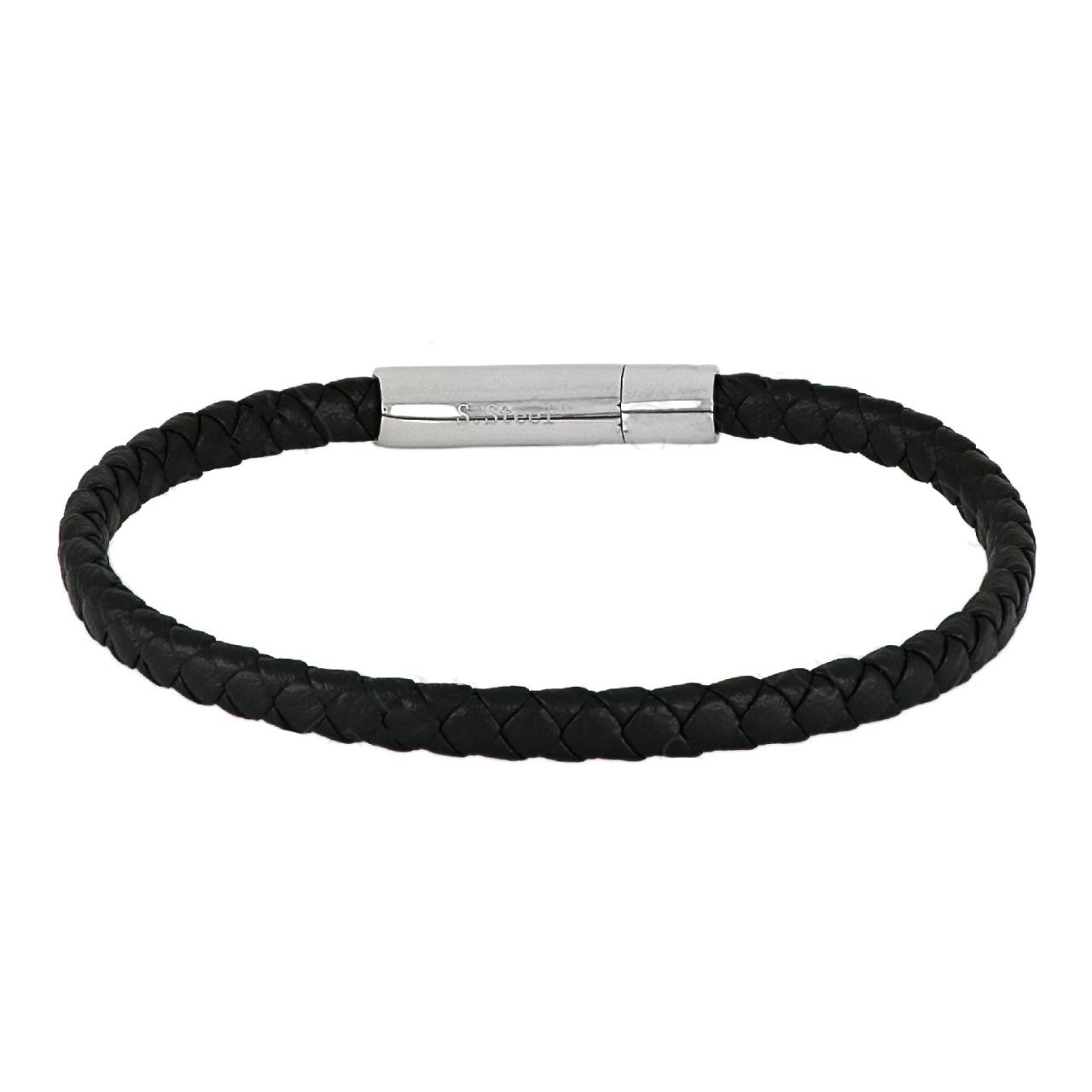 Βραχιόλι Από Δέρμα Και Ατσάλι TU29906