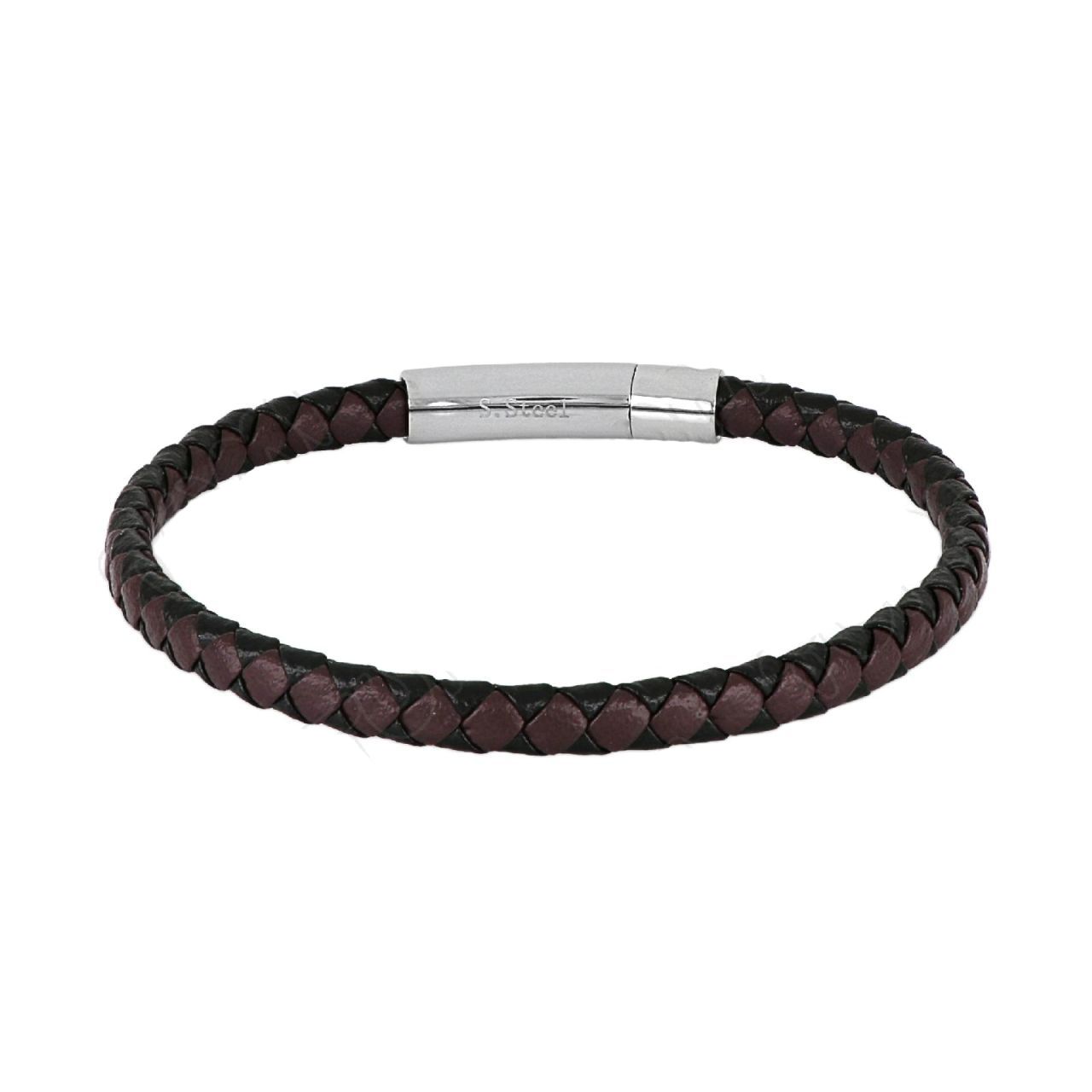 Βραχιόλι Από Δέρμα Και Ατσάλι TU29910