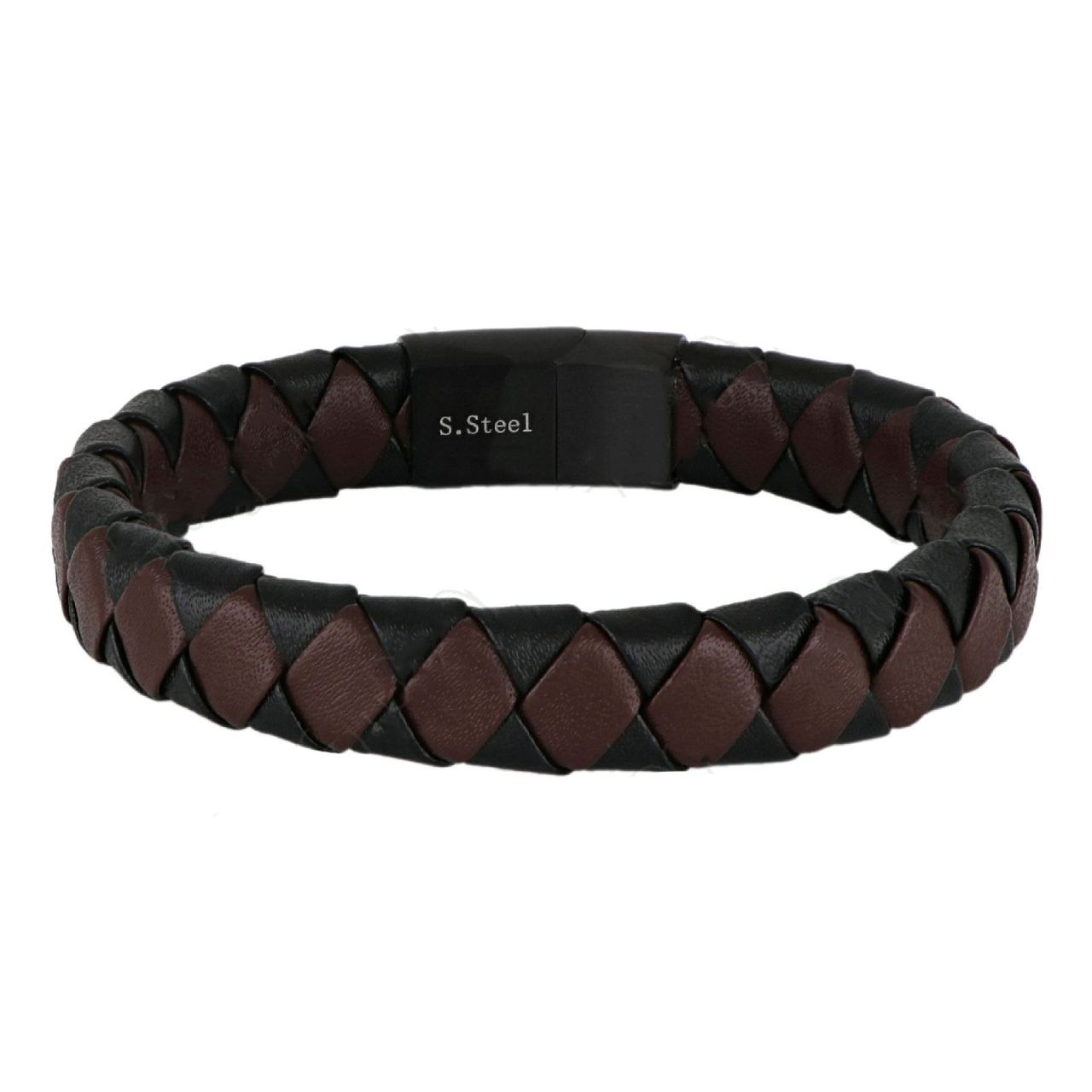 Βραχιόλι Από Δέρμα Και Ατσάλι TU29914