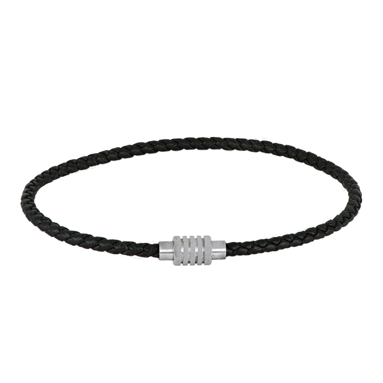 Βραχιόλι Από Δέρμα Και Ατσάλι TU29915