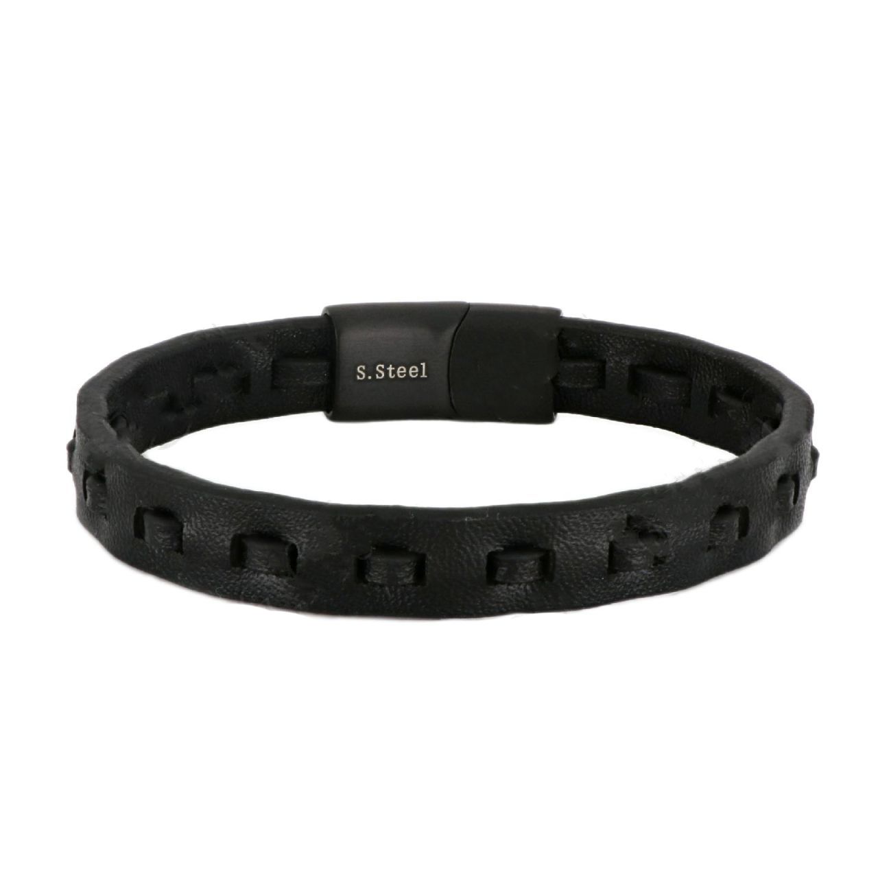 Βραχιόλι Από Δέρμα Και Ατσάλι TU29919
