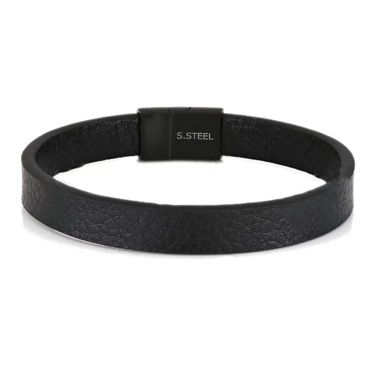 Βραχιόλι Από Δέρμα Και Ατσάλι TU29922