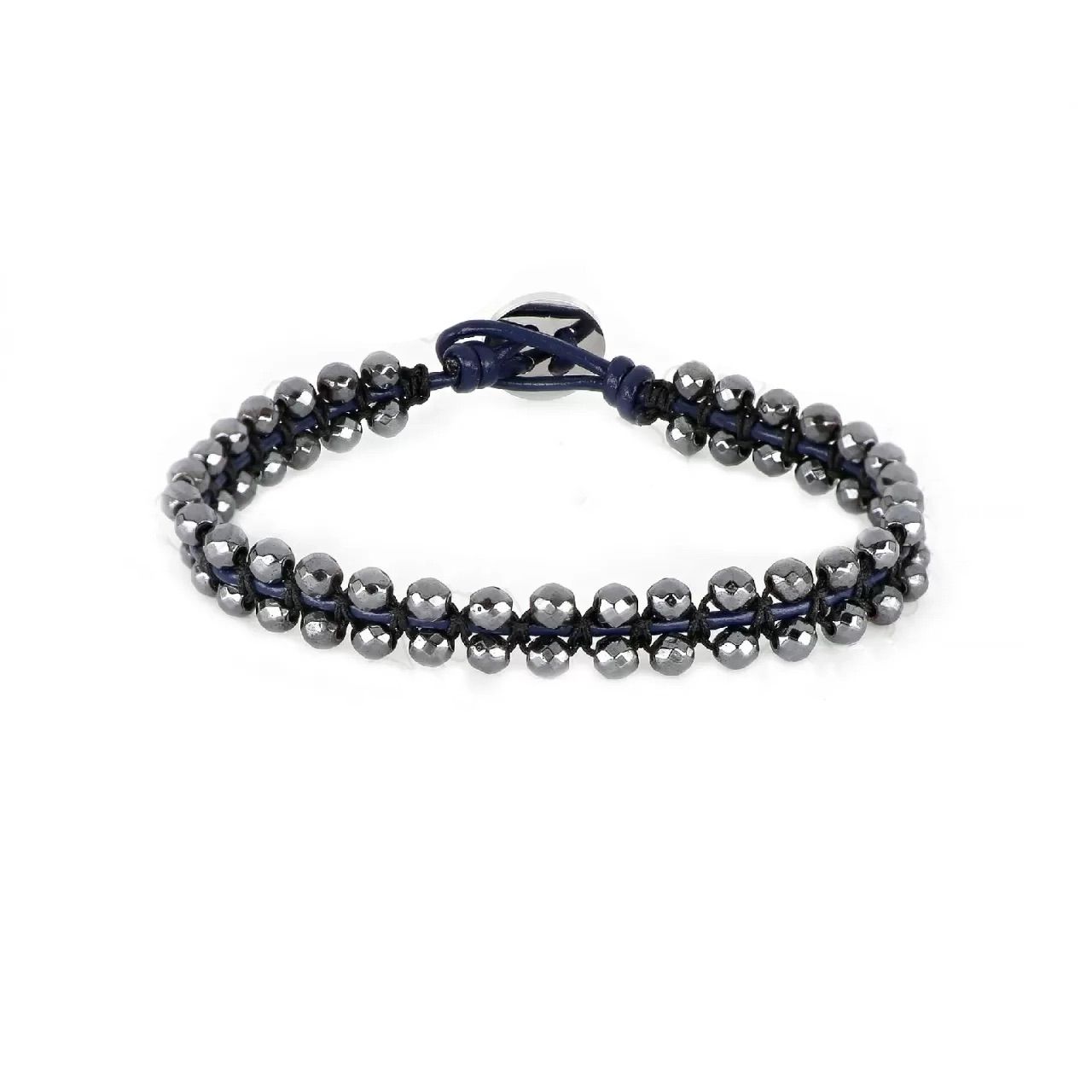 Βραχιόλι Από Κορδόνι Και Ατσάλι TU29931