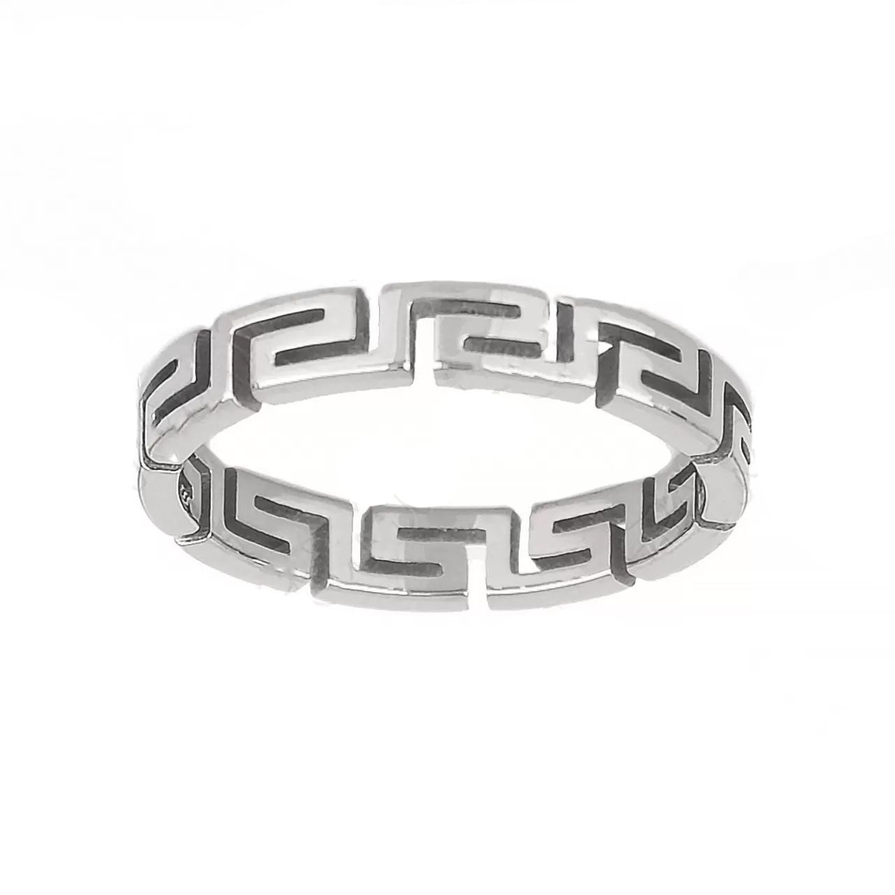 Δαχτυλίδι Από Ατσάλι Με Μαίανδρο TU30943