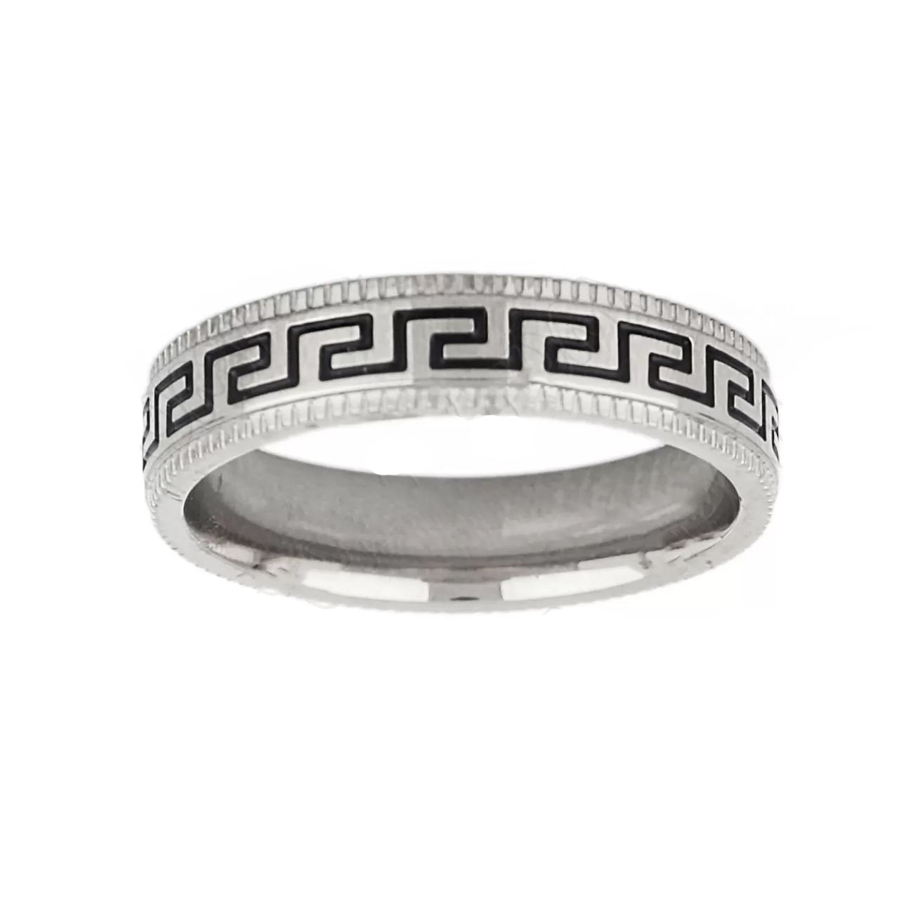 Δαχτυλίδι Από Ατσάλι Με Μαίανδρο TU30962