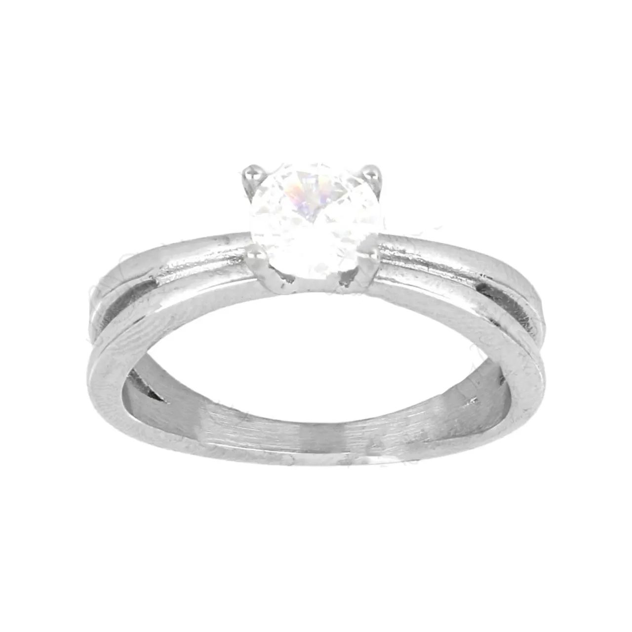 Δαχτυλίδι Μονόπετρο Από Ατσάλι TU30972