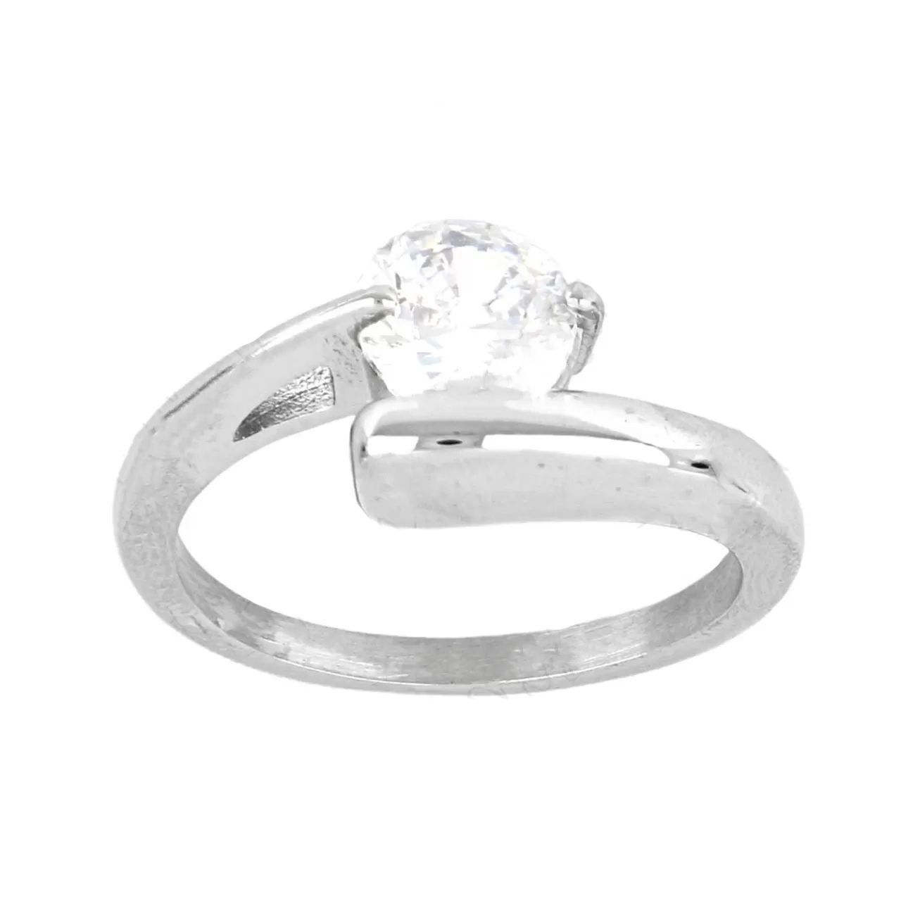 Δαχτυλίδι Μονόπετρο Από Ατσάλι TU30974