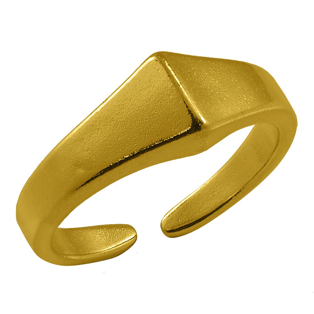Δαχτυλίδι Από Ορείχαλκο Επιχρυσωμένο 24Κ PF39929