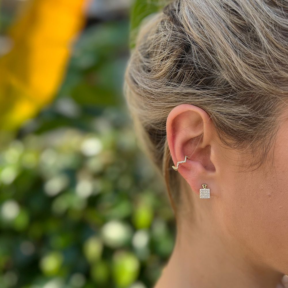 Σκουλαρίκι Earcuff Από Ασήμι 925 Επιχρυσωμένο SS43245