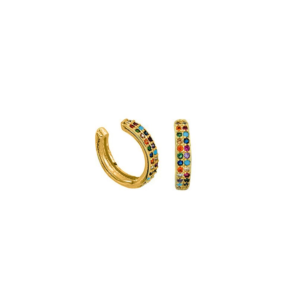 Σκουλαρίκι Earcuff Από Ορείχαλκο Επιχρυσωμένο NI43357