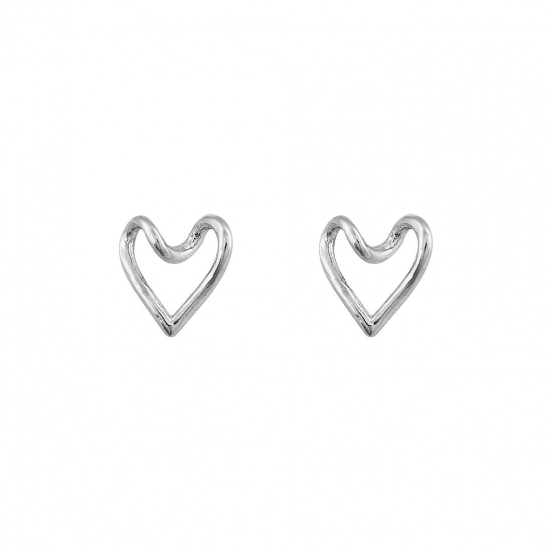 Σκουλαρίκια Από Ασήμι 925 Καρδιά SS48701