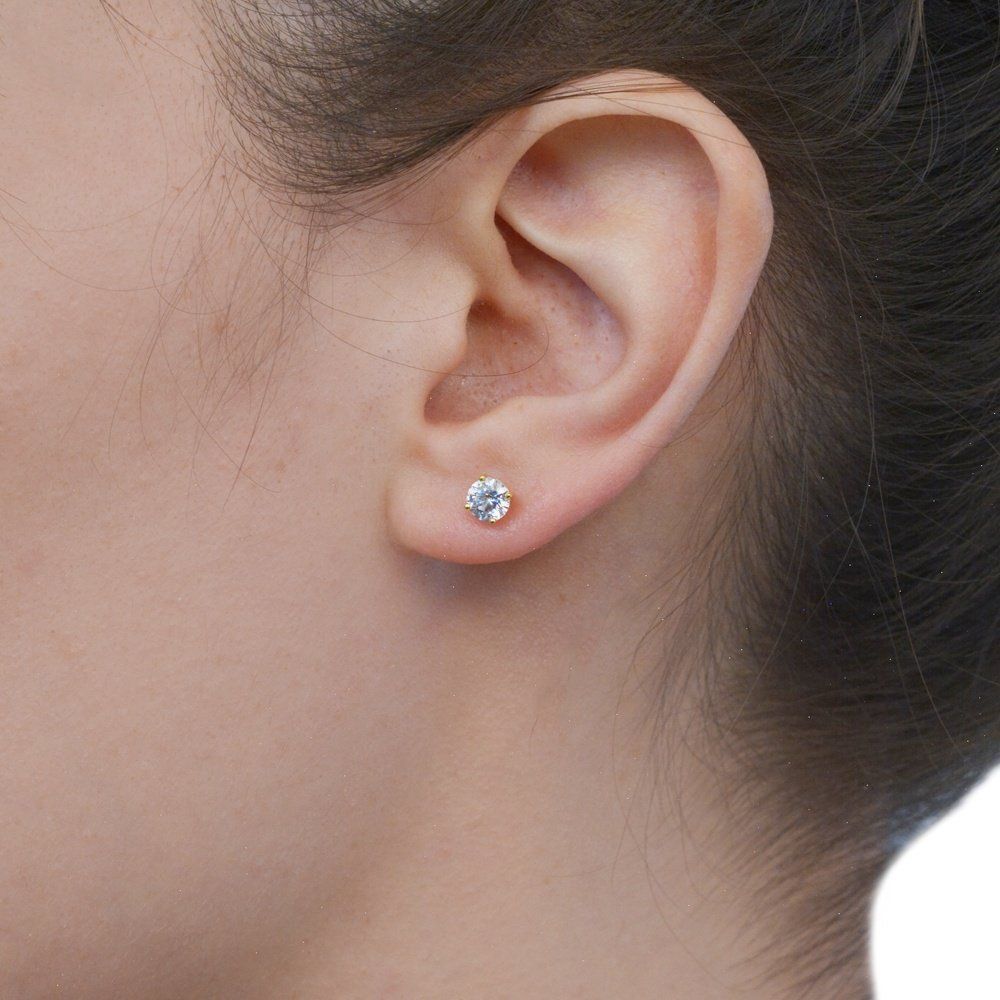 Σκουλαρίκια Από Ασήμι 925 Επιχρυσωμένο SU49090