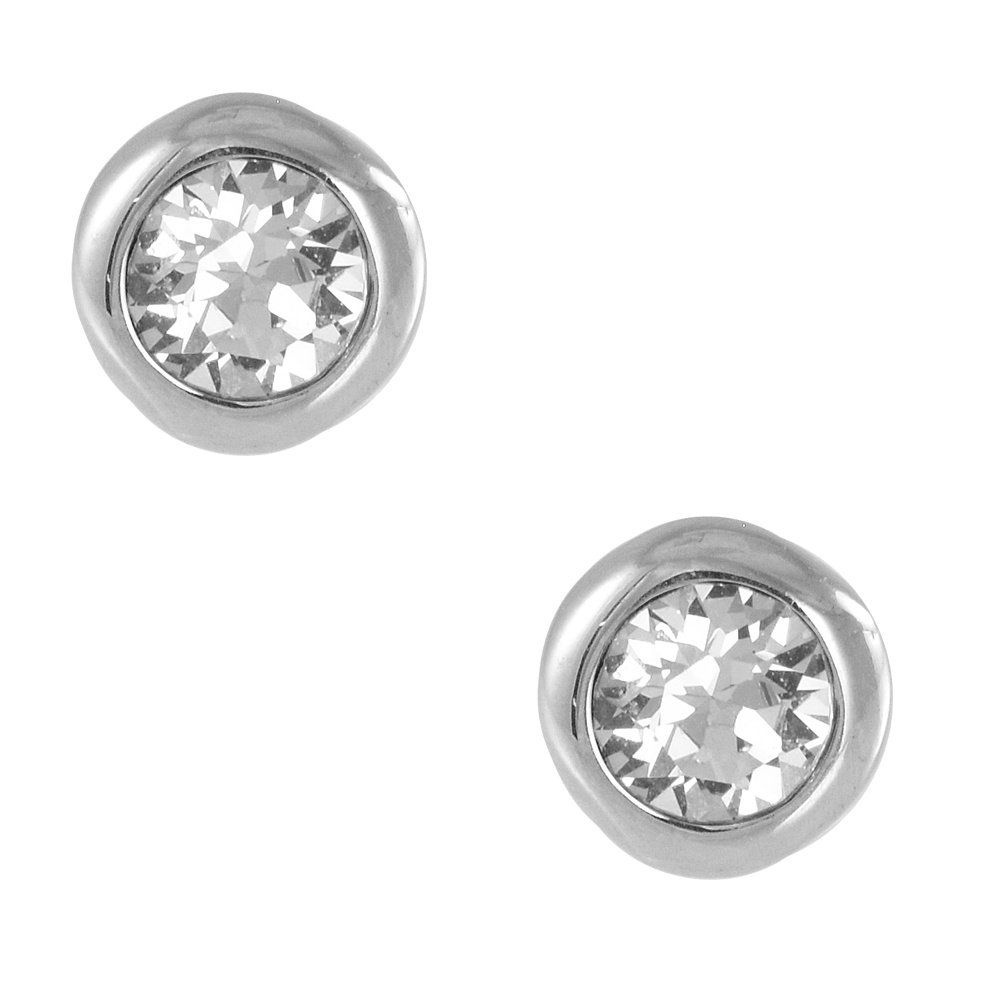 Σκουλαρίκια Από Ασήμι 925 Επιπλατινωμένο Με Swarovski EX49492