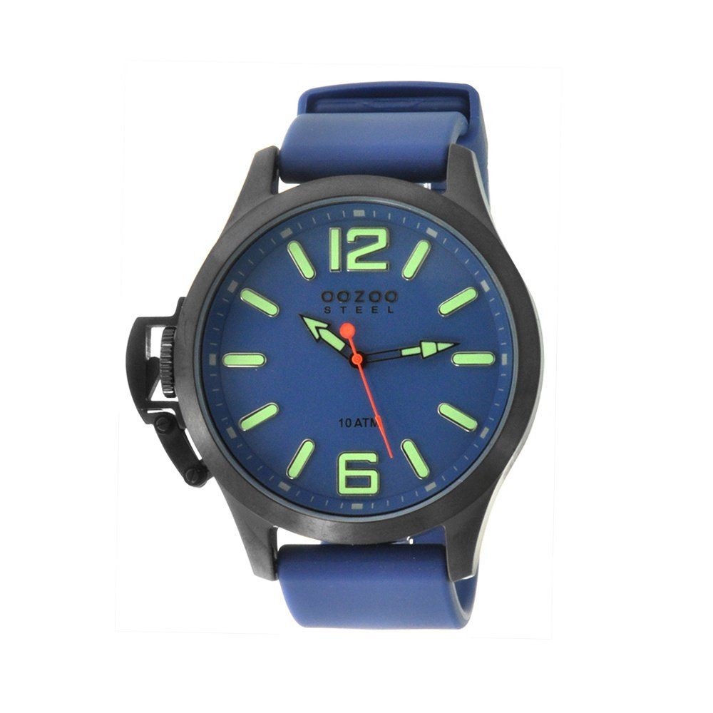 OOZOO Steel XL Blue Rubber Strap OS407