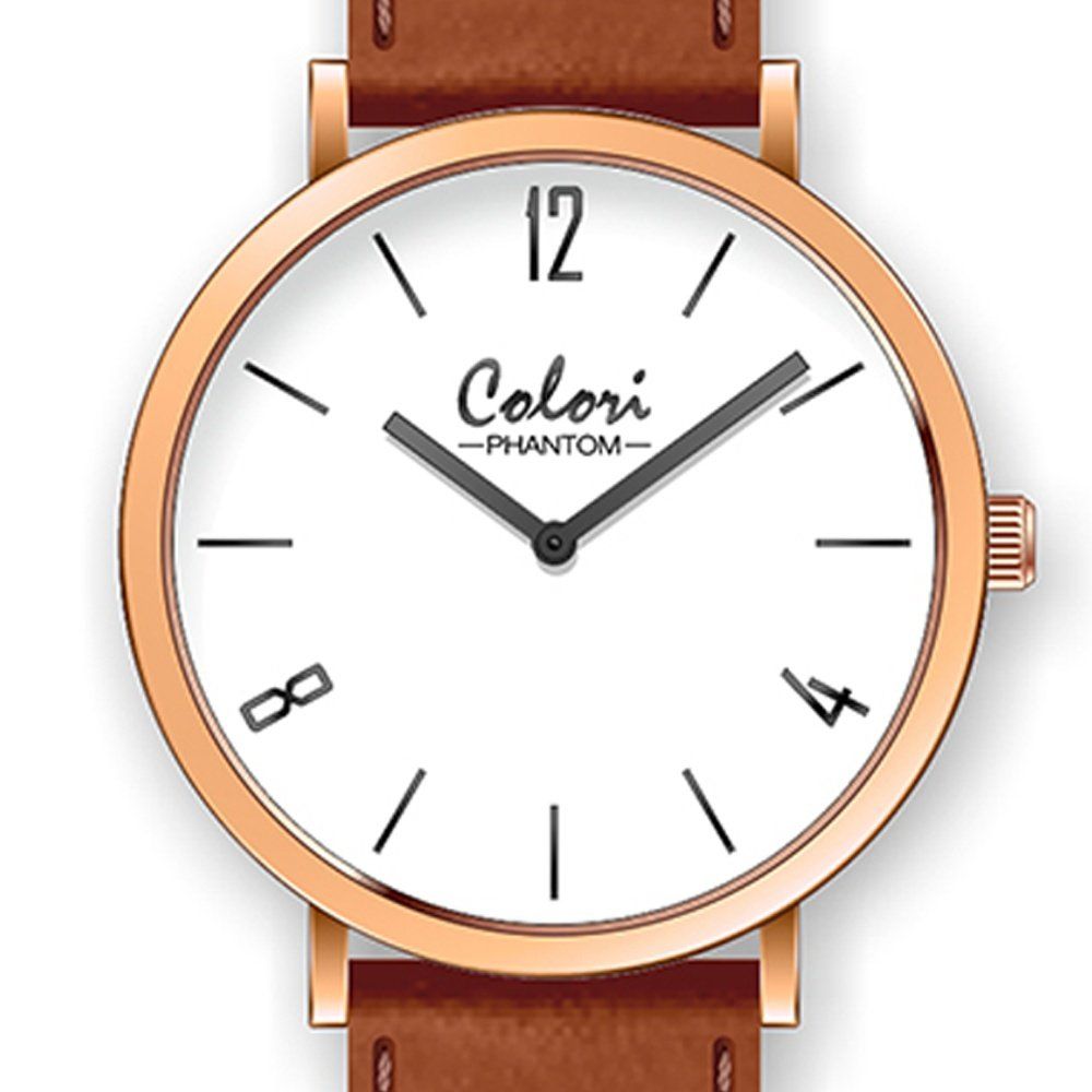 COLORI Phantom Brown Leather Strap COL437