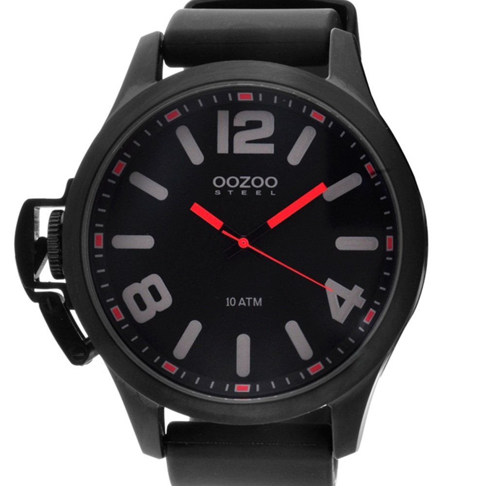 OOZOO STEEL XXL Black Rubber Strap OS361B
