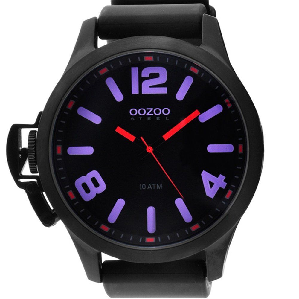 OOZOO STEEL XXL Black Rubber Strap OS375B