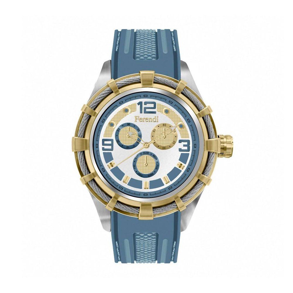FERENDI OBSESSION Light Blue Rubber Strap 1703-13