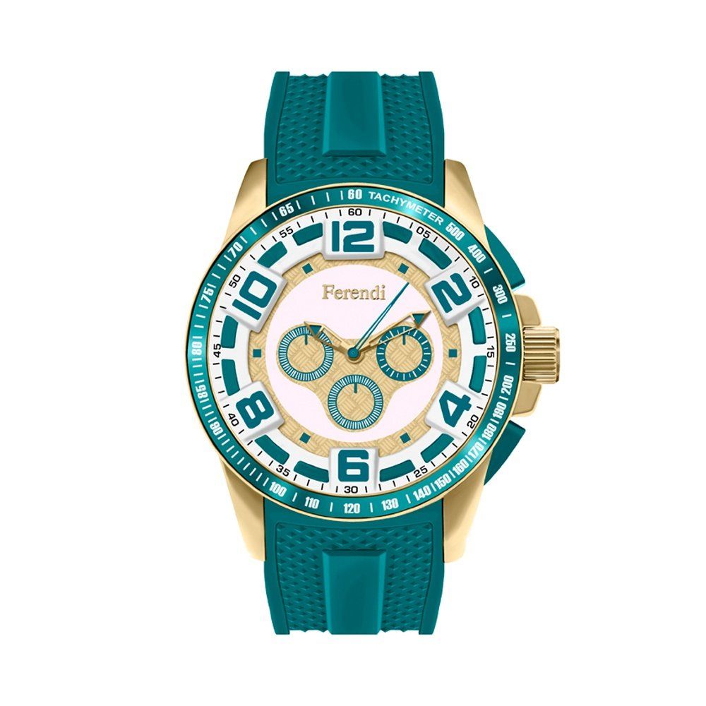 FERENDI REBEL Green Rubber Strap 1601-8