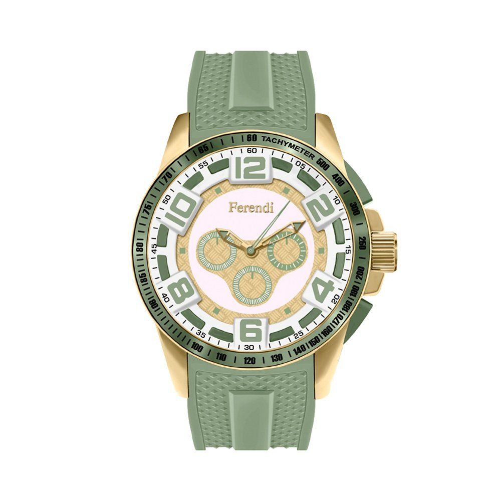 FERENDI REBEL Light Green Rubber Strap 1601-11