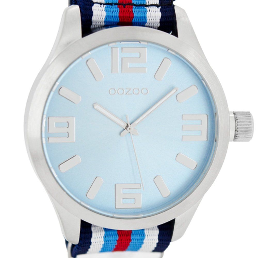 OOZOO Timepieces Multicolor Fabric Strap B6604A