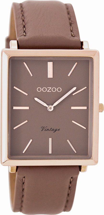 OOZOO Timepieces Vintage Brown Leather Strap C8187