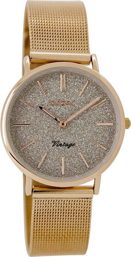 OOZOO Timepieces Vintage Rose Gold Metallic Bracelet C8839