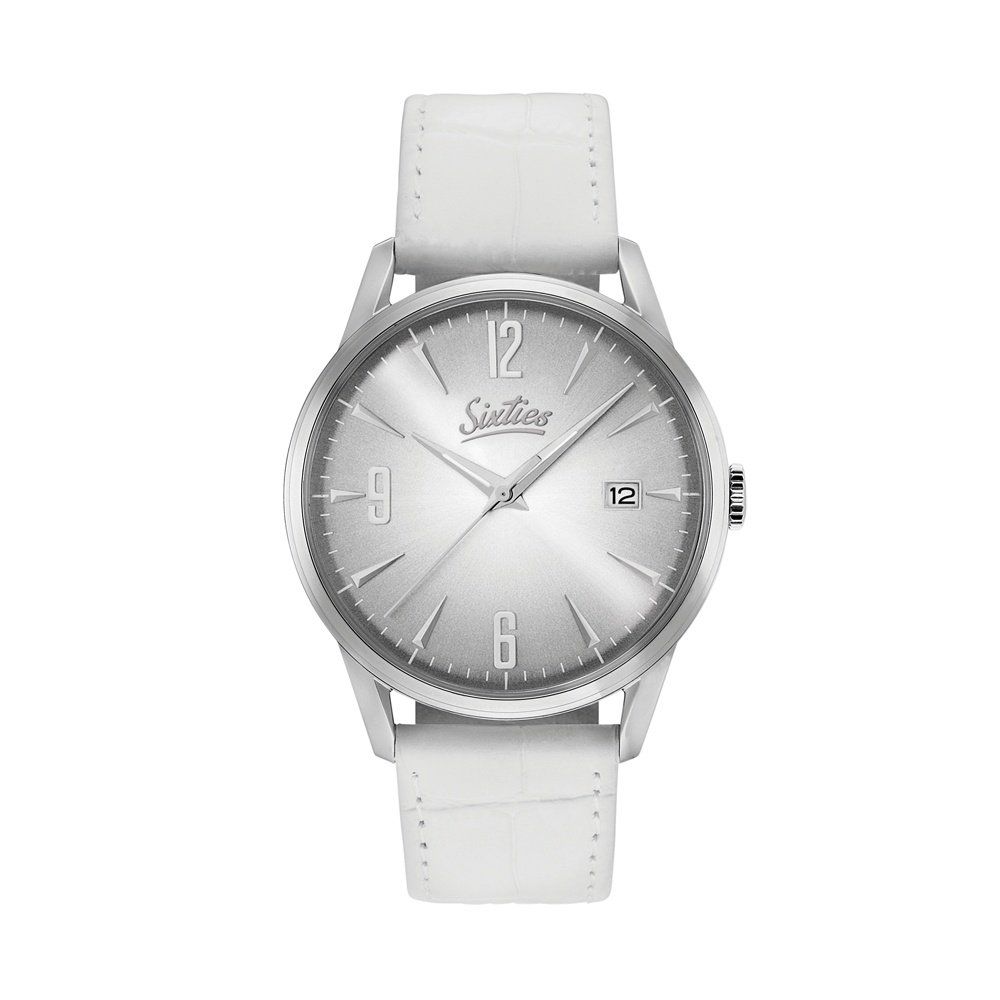 SIXTIES White Leather Strap SL-02-2