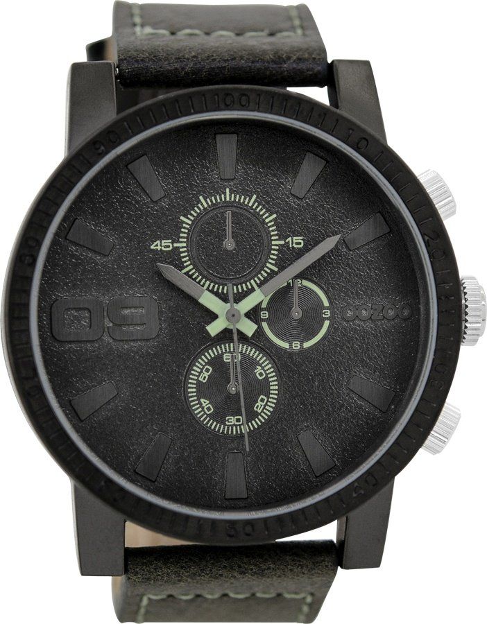 OOZOO Timepieces Grey Leather Strap C9031
