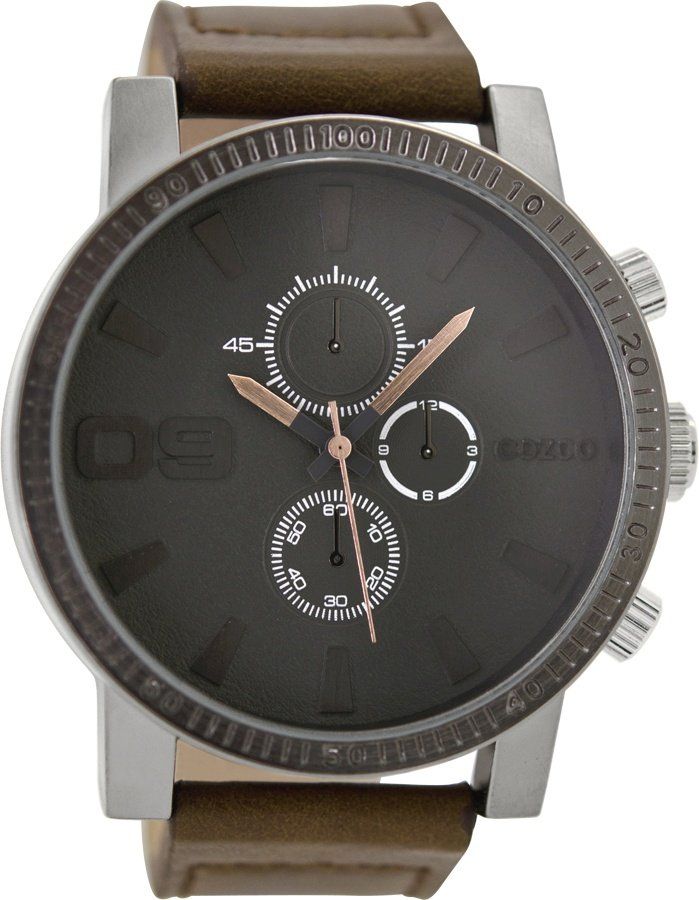 OOZOO Timepieces Brown Leather Strap C9032
