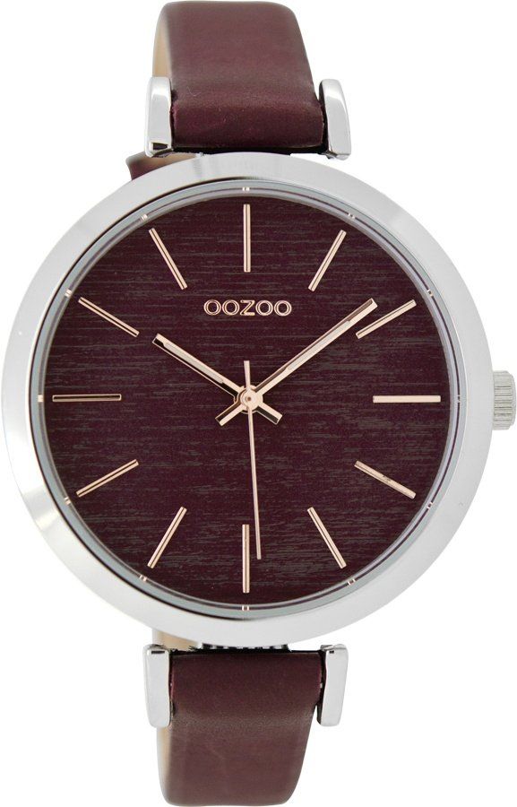 OOZOO Timepieces Bordeaux Leather Strap C9137