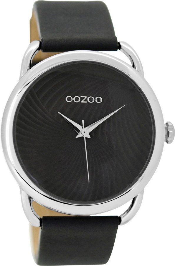 OOZOO Timepieces Black Leather Strap C9163