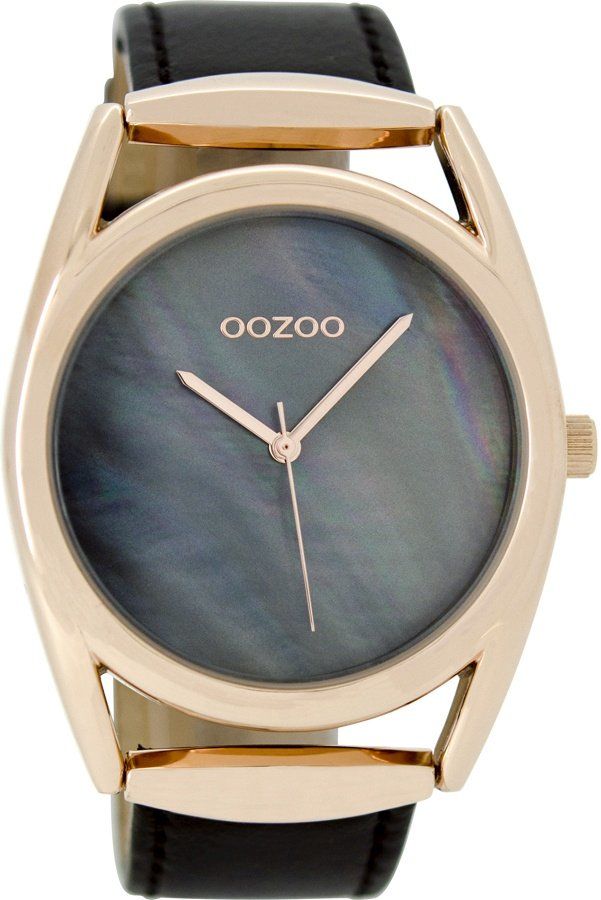 OOZOO Timepieces Black Leather Strap C9169