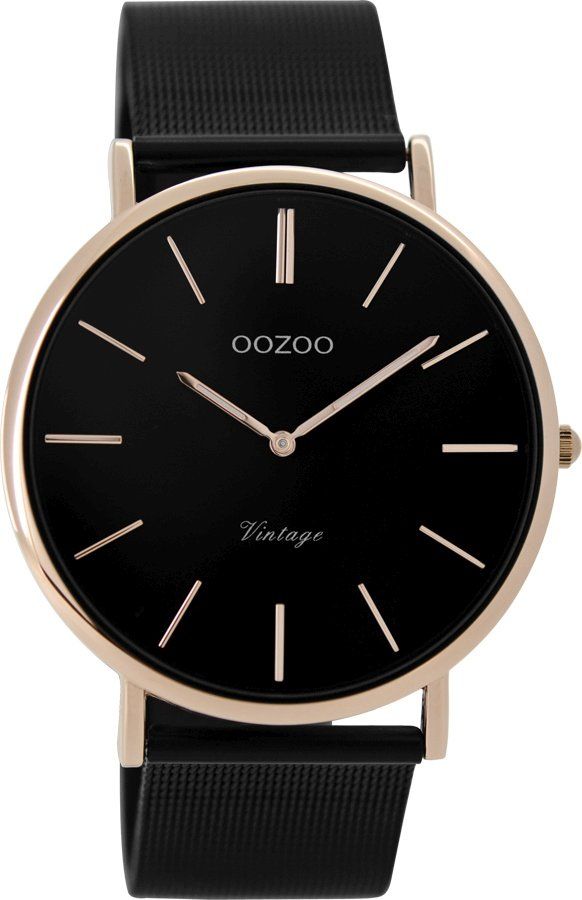 OOZOO Vintage Black Metallic Mesh Bracelet C8869