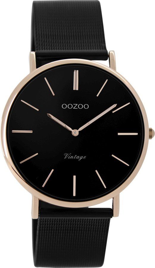 OOZOO Vintage Black Metallic Mesh Bracelet C8870