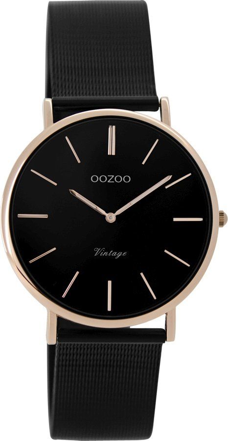 OOZOO Vintage Black Metallic Mesh Bracelet C8871