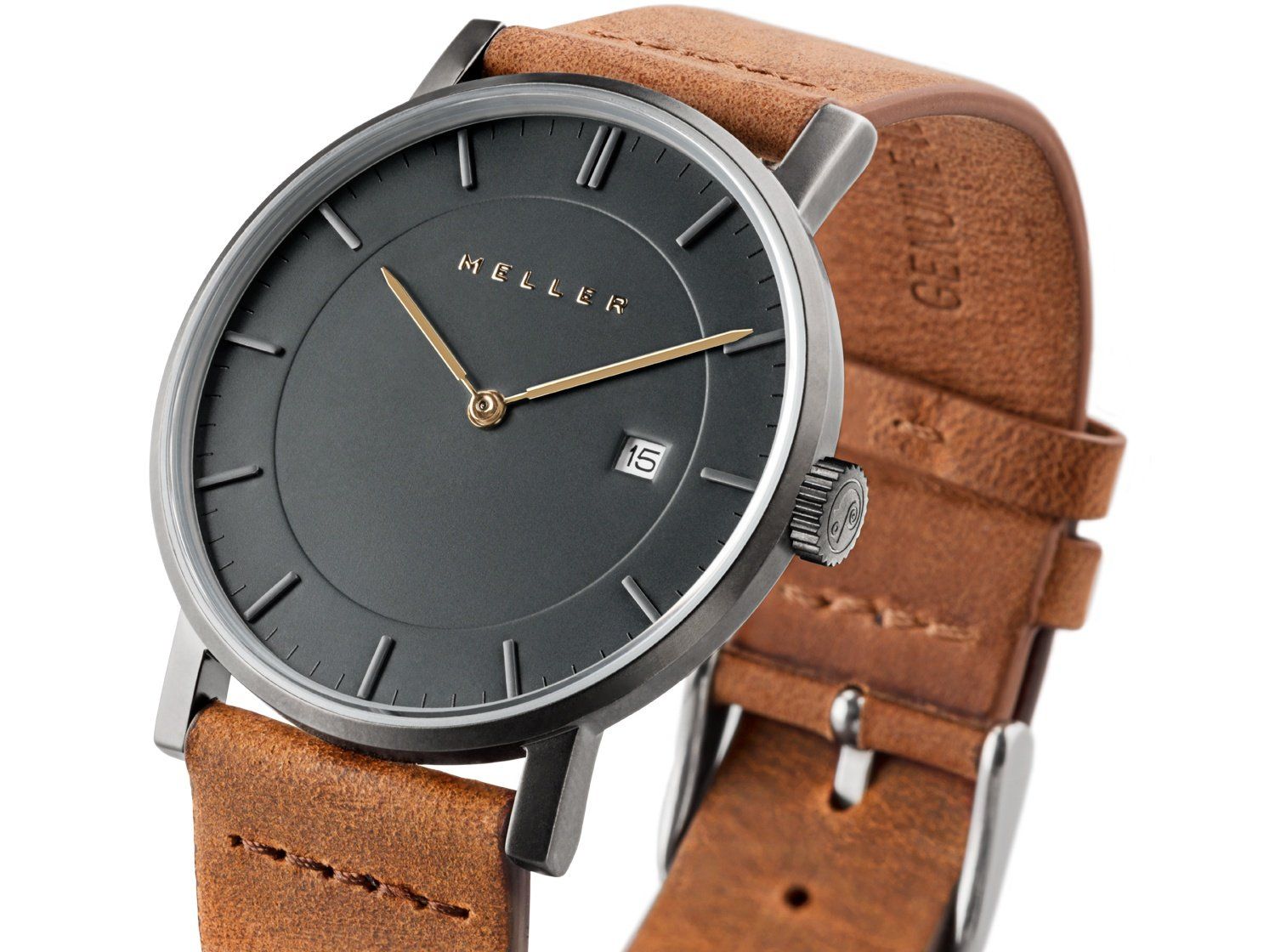MELLER Astar Νag Camel Brown Leather Strap 1G-1CAMEL