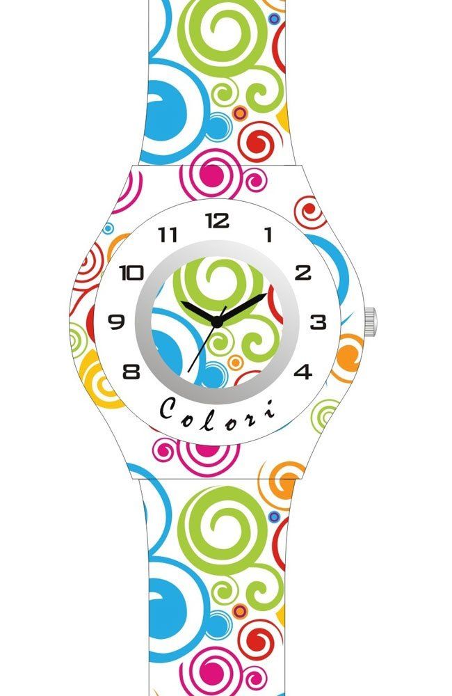 COLORI Kids White Rubber Strap CLK101