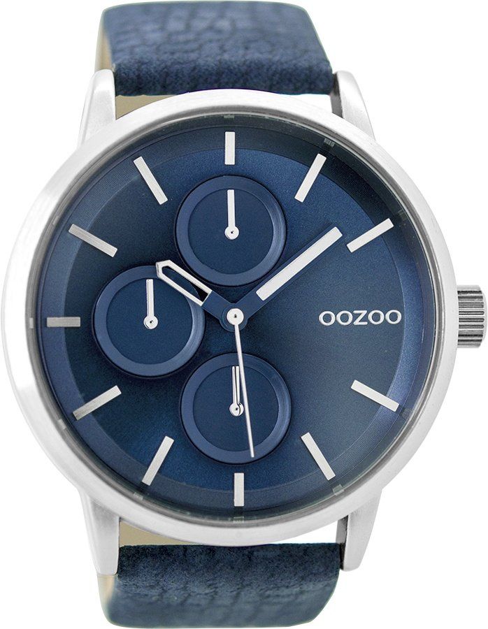 OOZOO Timepieces Blue Leather Strap C9427