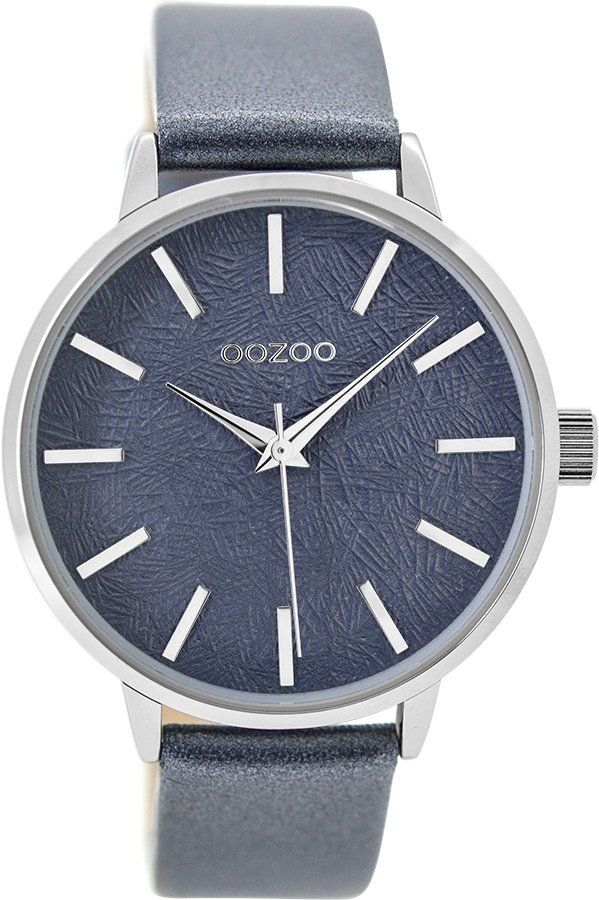OOZOO Timepieces Blue Leather Strap C9499