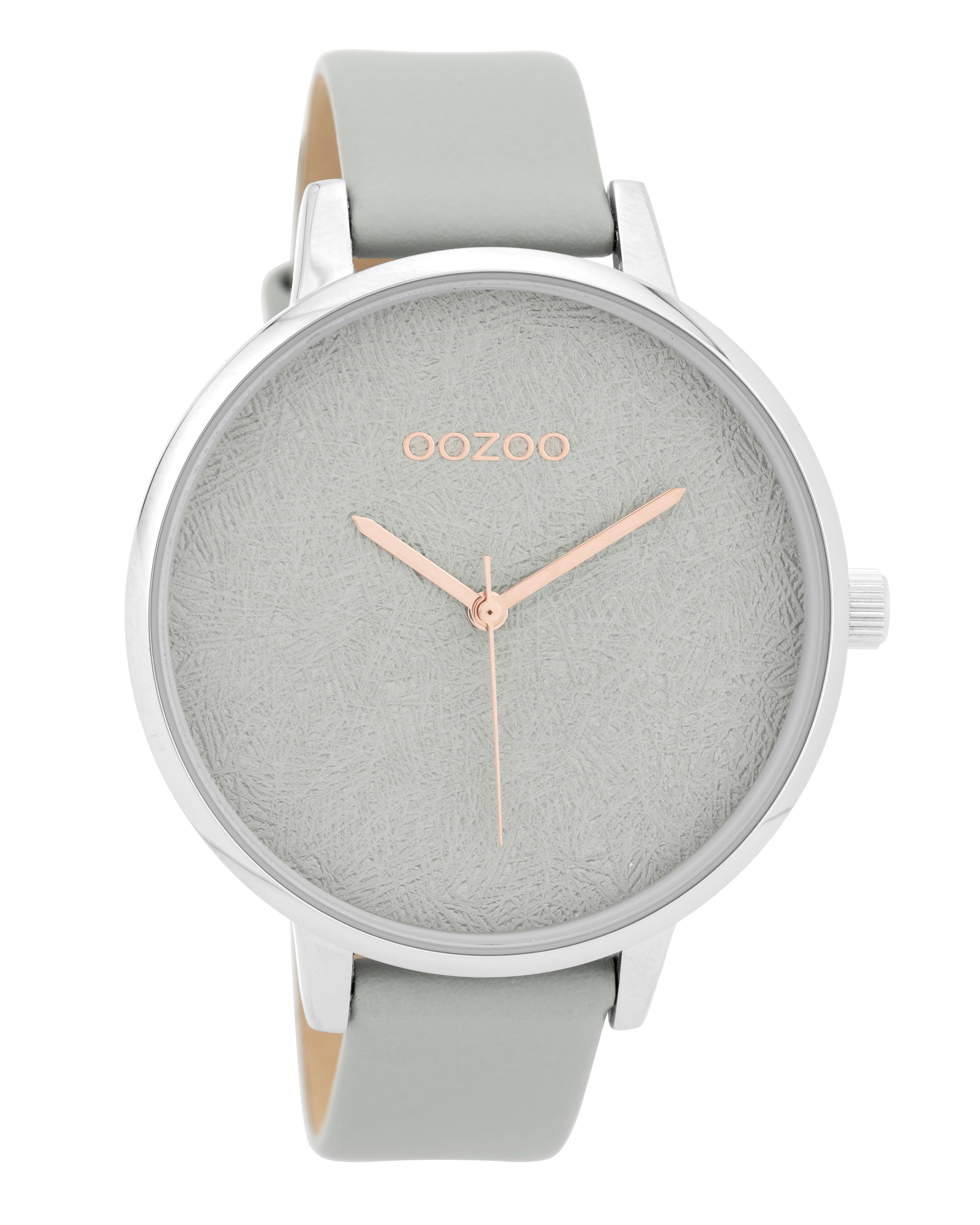 OOZOO Timepieces XL Grey Leather Strap C9591