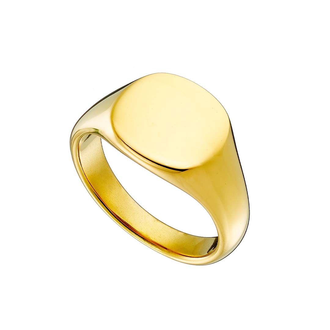 Δαχτυλίδι Από Ατσάλι Επιχρυσωμένο AS31074