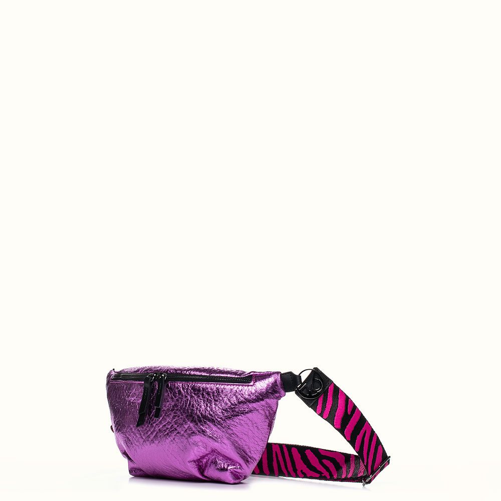 Fuchsia Metallic Street Bag - Crossbody Bag by Christina Malle CM97020